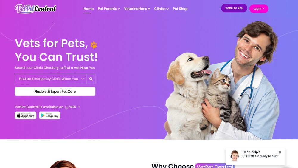 VetPet Central: find and book trusted vets