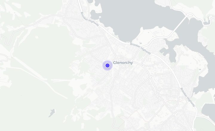 Map of Glenorchy, Tasmania, home of the Devarko head office