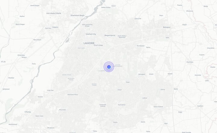 Map of Lahore, Pakistan, where the Devarko team is based